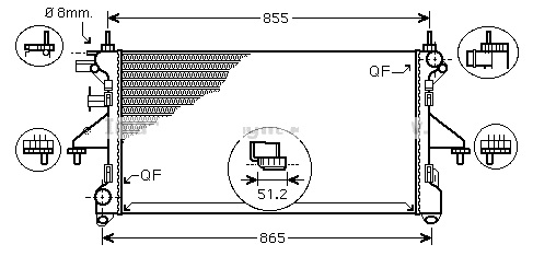 FIAT GROUP - RADIATEUR - 1362917080 