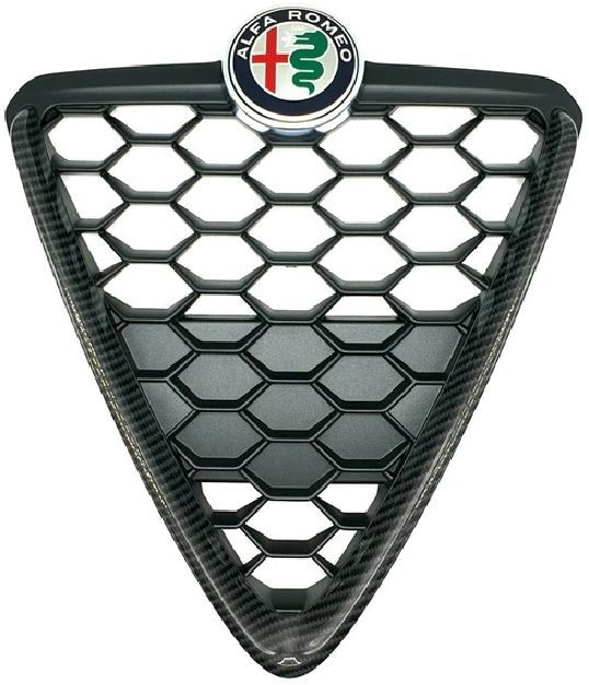 Afbeeldingen van ALFA GIULIETTA 2010-2018, GRILLEHART HONINGRAAT MY 2016 CARBONLOOK ORIGINEEL