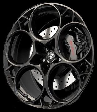 156158765 Afbeeldingen van VELG 21 INCH ZWART ACHTERZIJDE