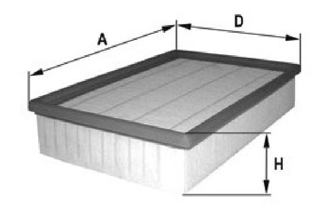 Afbeeldingen van ALFA GT 1.8 TS / 2.0 JTS, LUCHTFILTER ORIGINEEL