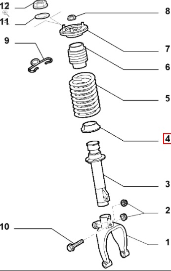 FIAT GROUP - SUSPENSION STRUT RING - 50515170 FIAT GROUP - SUSPENSION STRUT RING - 50515170