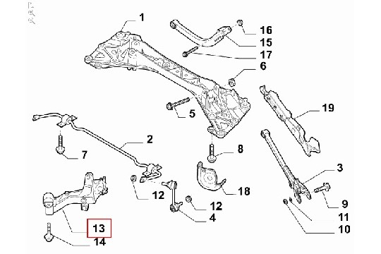 FIAT GROUP - SWINGING ARM - 50518715 FIAT GROUP - SWINGING ARM - 50518715