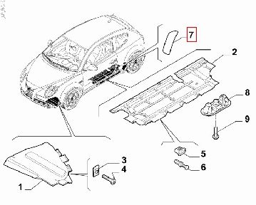 50520017 Picture of ALFA MITSUBISHI, STICKER/PROTECTION AGAINST STONE CHIPS, DRIVER'S SIDE, REAR, ORIGINAL