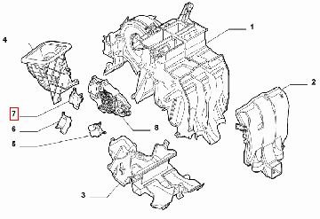 50521923 Afbeeldingen van ALFA GIULIETTA, ACTUATOR MOTORTJE TEMPERATUUR REGELING ORIGINEEL