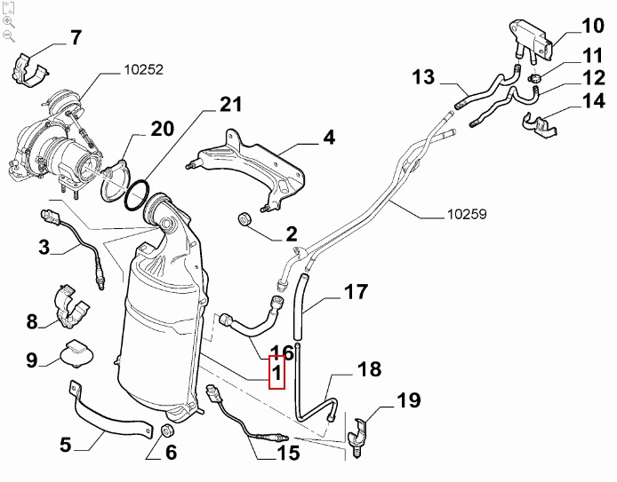 FIAT GROUP - 50525613 - KATALYSATOR ABGASSYSTEM FIAT GROUP - 50525613 - KATALYSATOR ABGASSYSTEM