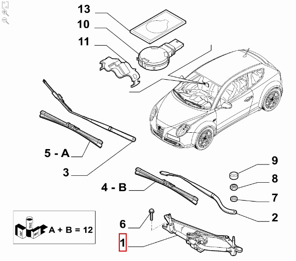 FIAT GROUP - 50545277 - SCHEIBENWISCHER FIAT GROUP - 50545277 - SCHEIBENWISCHER