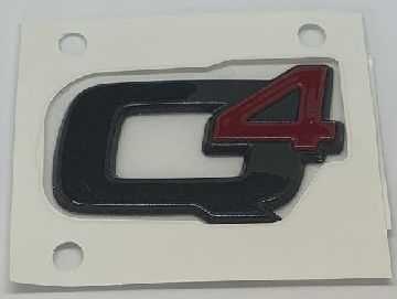 50556834 Afbeeldingen van ALFA ROMEO STELVIO, EMBLEEM Q4 B-TECH ZWART ORIGINEEL