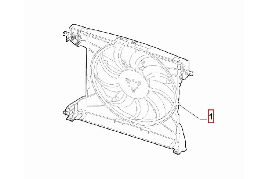 FIAT GROUP - ELEKTRISCHE VENTILATOR - 50558619 FIAT GROUP - ELEKTRISCHE VENTILATOR - 50558619
