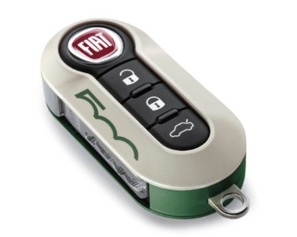 Afbeeldingen van FIAT 500, KEYCOVER SET BIANCO / BLU / VERDE ORIGINEEL