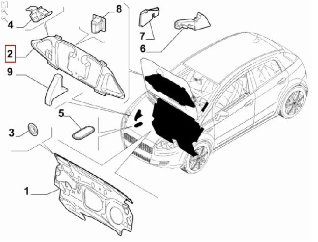 Afbeeldingen van MOTORKAPBEKLEDING PUNTO