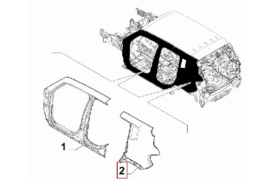 FIAT GROUP - REAR MUDGUARD FEND - 51988422 FIAT GROUP - REAR MUDGUARD FEND - 51988422