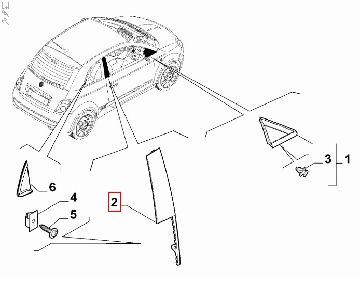 52138069--1- Afbeeldingen van SIERSTUK B-STIJL RECHTS 500E