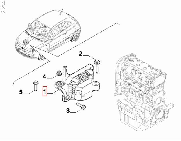 Afbeeldingen van MOTORSTEUN RECHTS 1.0