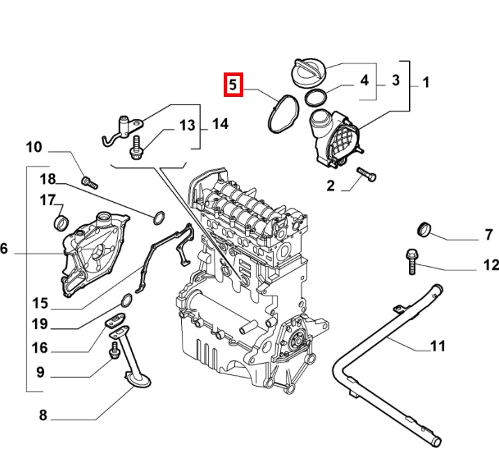 FIAT GROUP - 55212608 - DICHTUNG FIAT GROUP - 55212608 - DICHTUNG