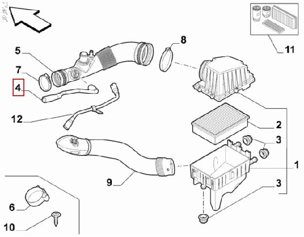 Afbeeldingen van ALFA MITO 1.4 TB 120/ 155 PK, SLANG ORIGINEEL