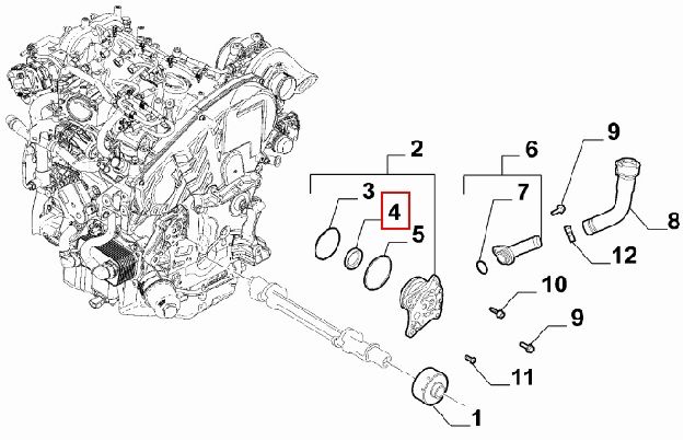 Afbeeldingen van ALFA ROMEO GIULIA 2.2 JTDM, PAKKING/ KEERRING SET 3 DELIG ORIGINEEL