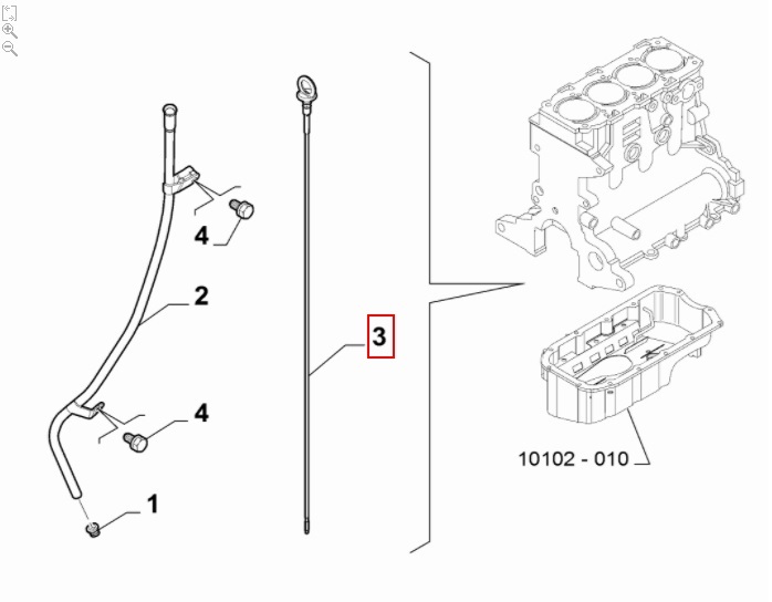 FIAT GROUP - LEVEL ROD - 55274106 FIAT GROUP - LEVEL ROD - 55274106