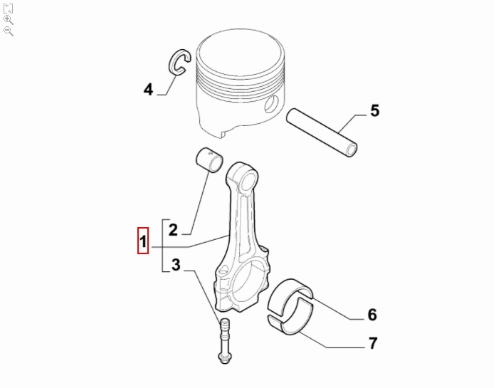 FIAT GROUP - 55277652 - PLEUELSTANGE