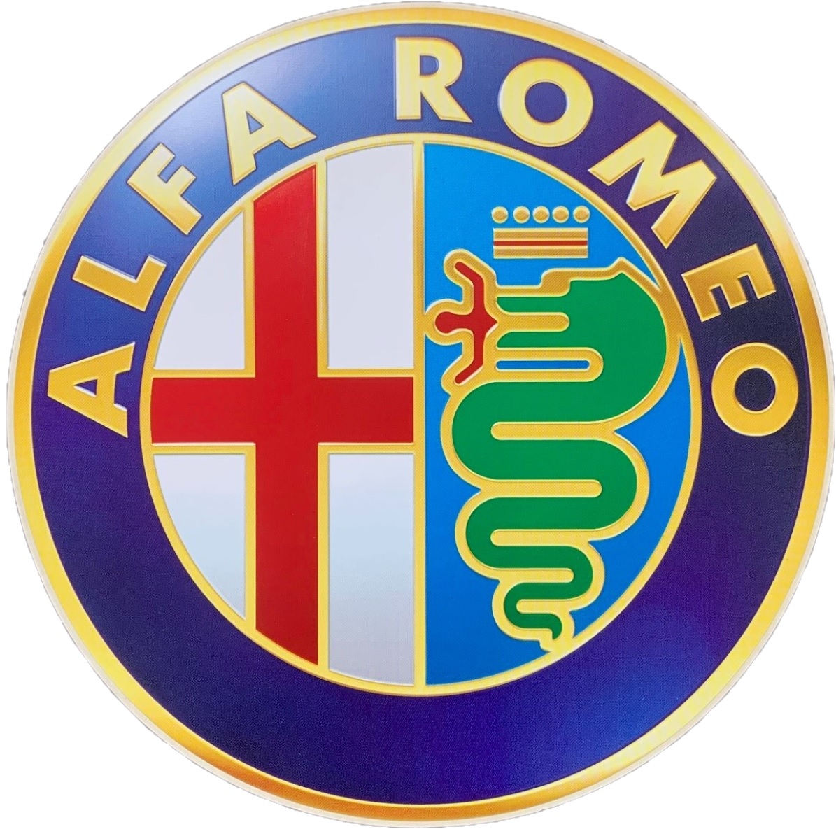 Afbeeldingen van STICKER ALFA ROMEO 10 CM ORIGINEEL FULL COLOUR