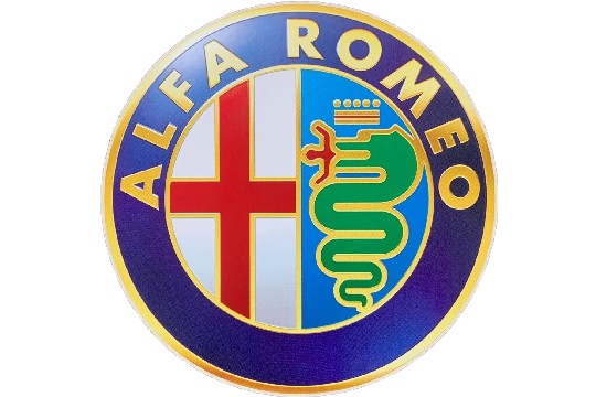 Afbeeldingen van STICKER ALFA ROMEO 10 CM ORIGINEEL FULL COLOUR