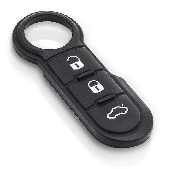 6000628384 Afbeeldingen van FIAT 500/ ABARTH 500, TOETSRUBBER ORIGINEEL MET WIT OPSCHRIFT