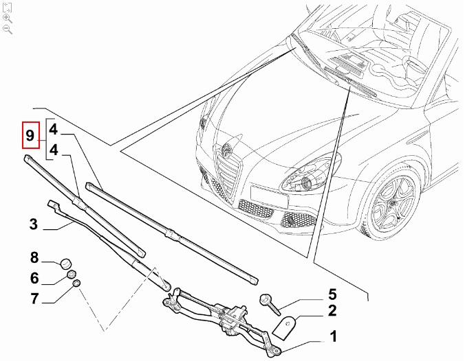 FIAT GROUP - 6000633360 - WISCHERBLATT
