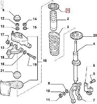 60624994-1 Afbeeldingen van RING VEERPOOT (VOORZIJDE)