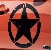 Afbeeldingen van stickerset STER ZWART PORTIER