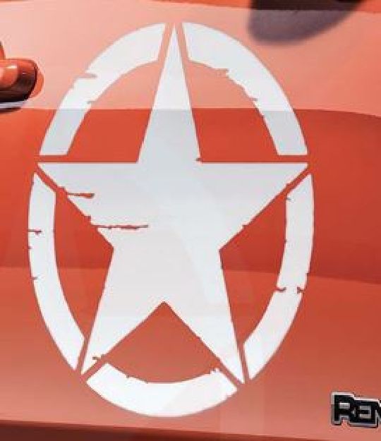 Afbeeldingen van stickerset STER WIT PORTIER