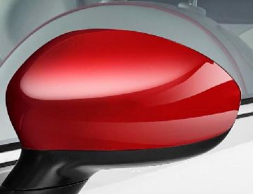 71807485-1 Afbeeldingen van FIAT 500 VANAF 2007, SPIEGELKAPPEN SET ROOD ORIGINEEL