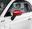 Afbeeldingen van FIAT 500 VANAF 2007, SPIEGELKAPPEN SET ROOD ORIGINEEL