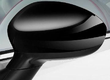 71807486-1 Afbeeldingen van FIAT 500 VANAF 2007, SPIEGELKAPPEN SET GLOSSY ZWART ORIGINEEL