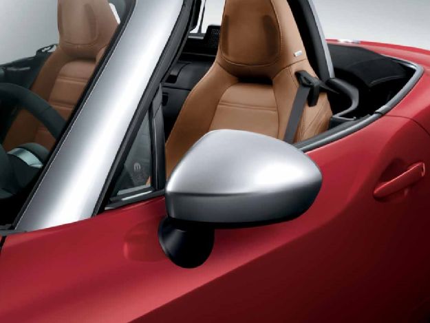 Afbeeldingen van FIAT 124 SPIDER, SPIEGELKAPPEN SET SILVER ORIGINEEL
