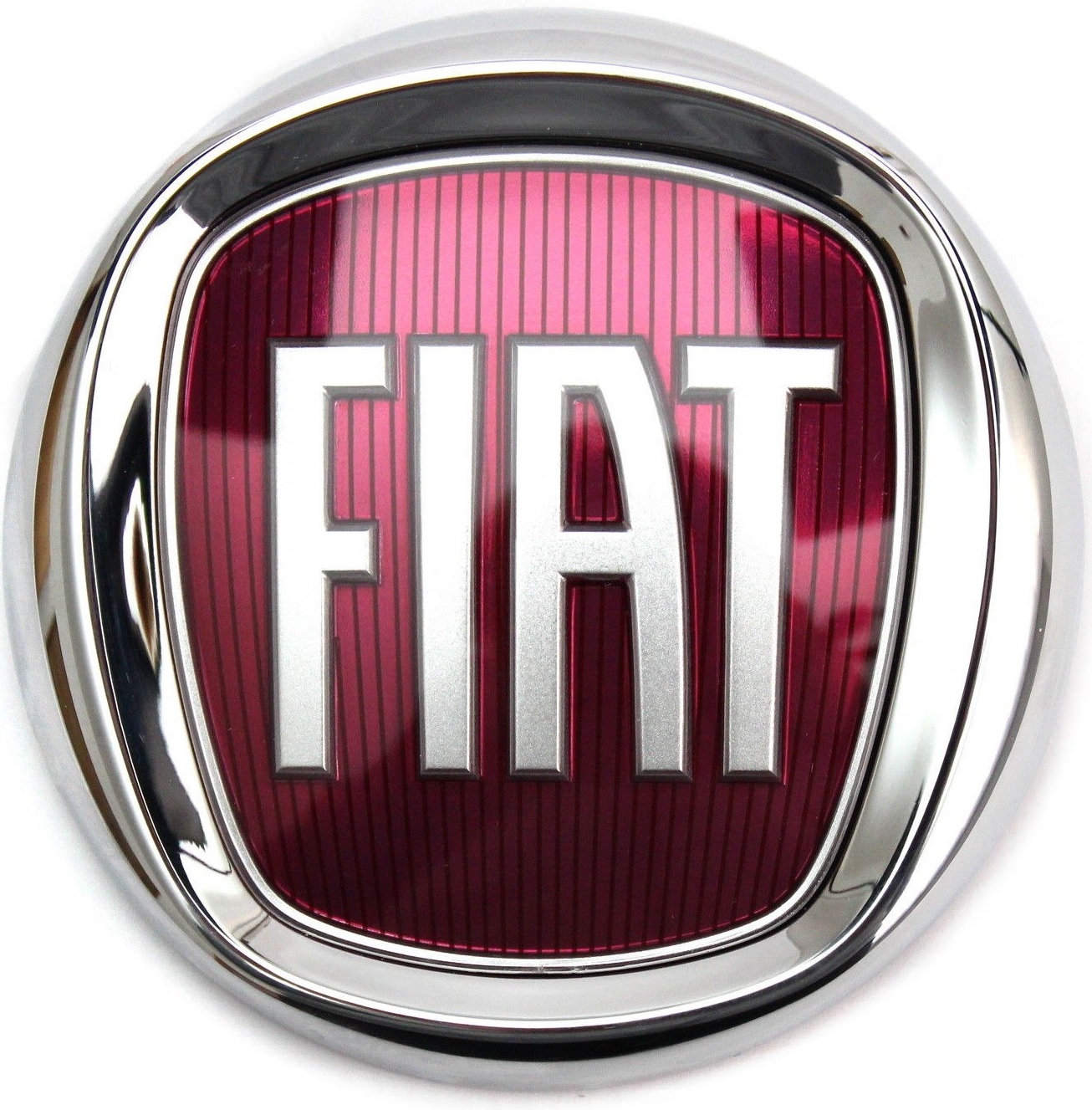 Afbeeldingen van FIAT GRANDE PUNTO/ PUNTO EVO, WIELNAAFKAPJE 50 MM ROOD ORIGINEEL PER STUK