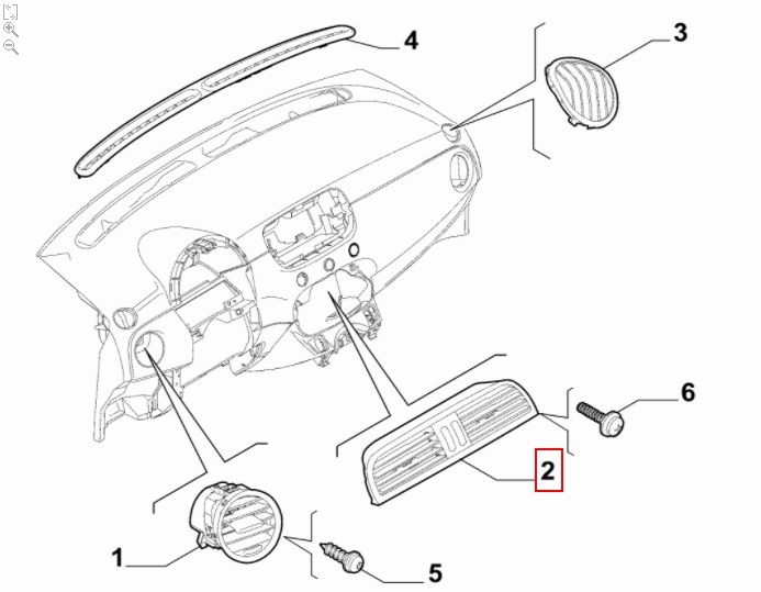 FIAT GROUP - DIFFUSER - 735452200 FIAT GROUP - DIFFUSER - 735452200
