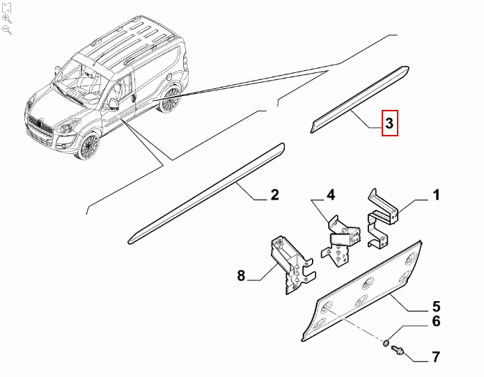 FIAT GROUP - MOULDING - 735497897 FIAT GROUP - MOULDING - 735497897
