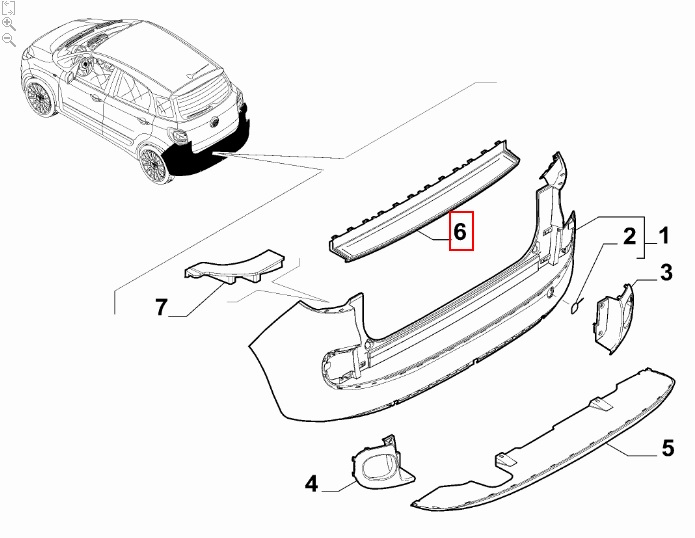 FIAT GROUP - MOULDING - 735559355 FIAT GROUP - MOULDING - 735559355