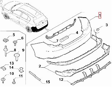 735696809--1- Afbeeldingen van ACHTERBUMPER TIPO HATCHBACK