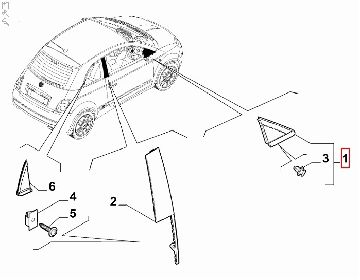 735735447--1- Afbeeldingen van SIERLIJST A-STIJL LINKS 500E