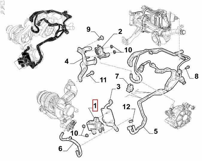 FIAT GROUP - ELECTRO-VALVE - 9801887680 