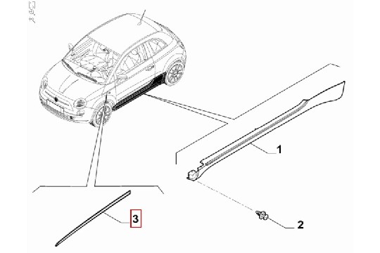 FIAT GROUP - MOULDING - 52138998 FIAT GROUP - MOULDING - 52138998