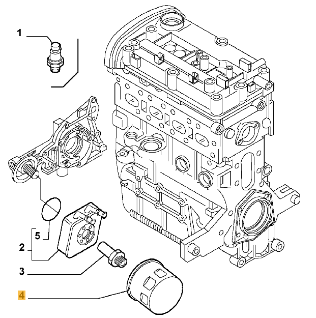 Afbeeldingen van ALFA GT 2.0 16V JTS, OLIEFILTER ORIGINEEL