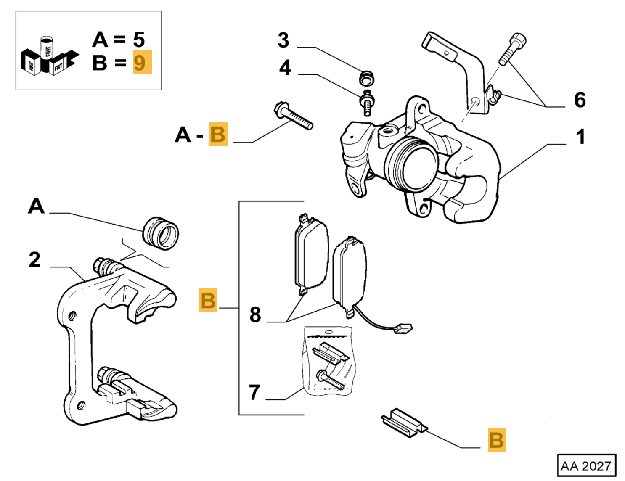 Afbeeldingen van GENUINE BRAKE PADS SET REAR AXLE