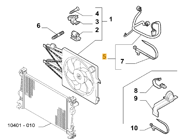 Picture of ELECTRIC FAN CABLE COMPLETE