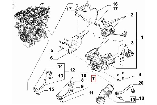 FIAT GROUP - FLEX. HOSE - 46348800