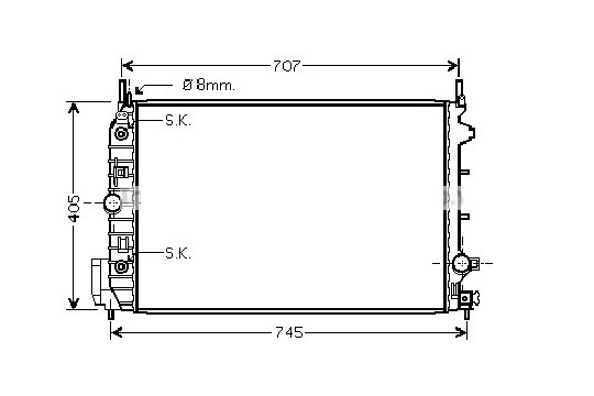 FIAT GROUP - RADIATEUR - 51770420 FIAT GROUP - RADIATEUR - 51770420