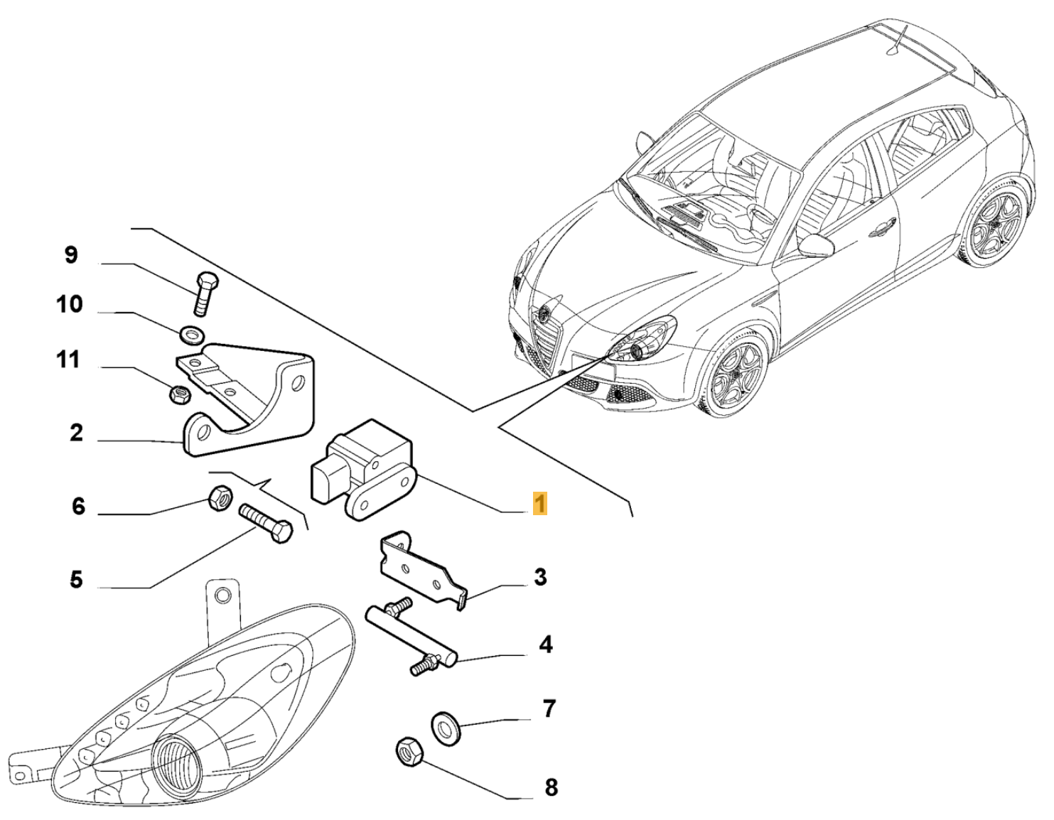 FIAT GROUP - ÉLÉMENT ÉMETTEUR - 51861380 