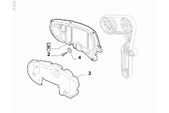 FIAT GROUP - PROTECTION, TIMING COVERS - 55209692 FIAT GROUP - PROTECTION, TIMING COVERS - 55209692