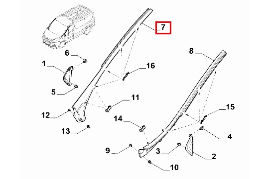 FIAT GROUP - MOULDING - 6000641080 FIAT GROUP - MOULDING - 6000641080