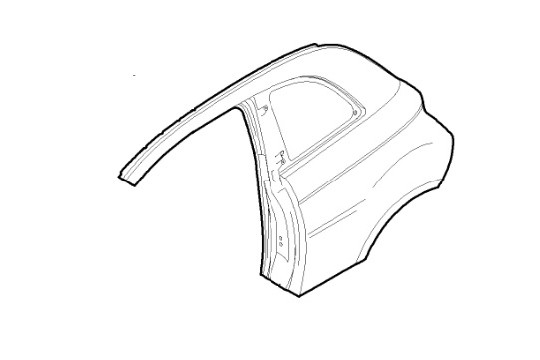 FIAT GROUP - REAR MUDGUARD FEND - 71754028 FIAT GROUP - REAR MUDGUARD FEND - 71754028